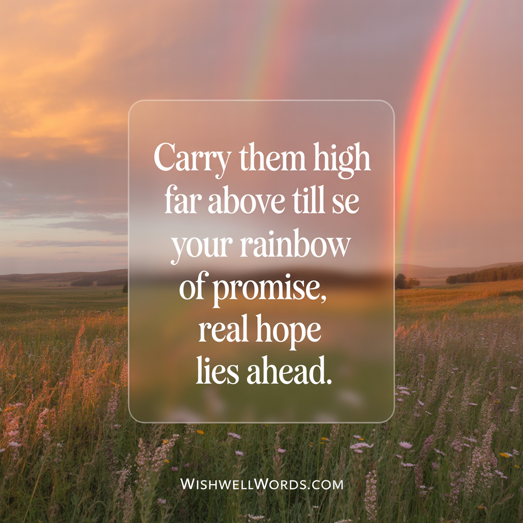 45+ Heartfelt Healing Prayer Messages for Loved Ones That Will Bring Comfort and Strength 2 Carry them high far above till they see Your rainbow of promise real hope lies ahead
