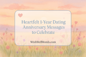 Heartfelt 1 Year Dating Anniversary Messages to Celebrate