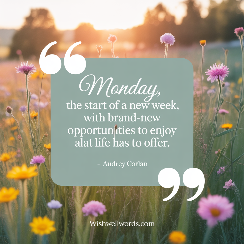 Monday Morning Motivation: 10 Powerful Themes to Kickstart Your Week 1 Monday the start of a new week with brand new opportunities to enjoy all that life has to offer