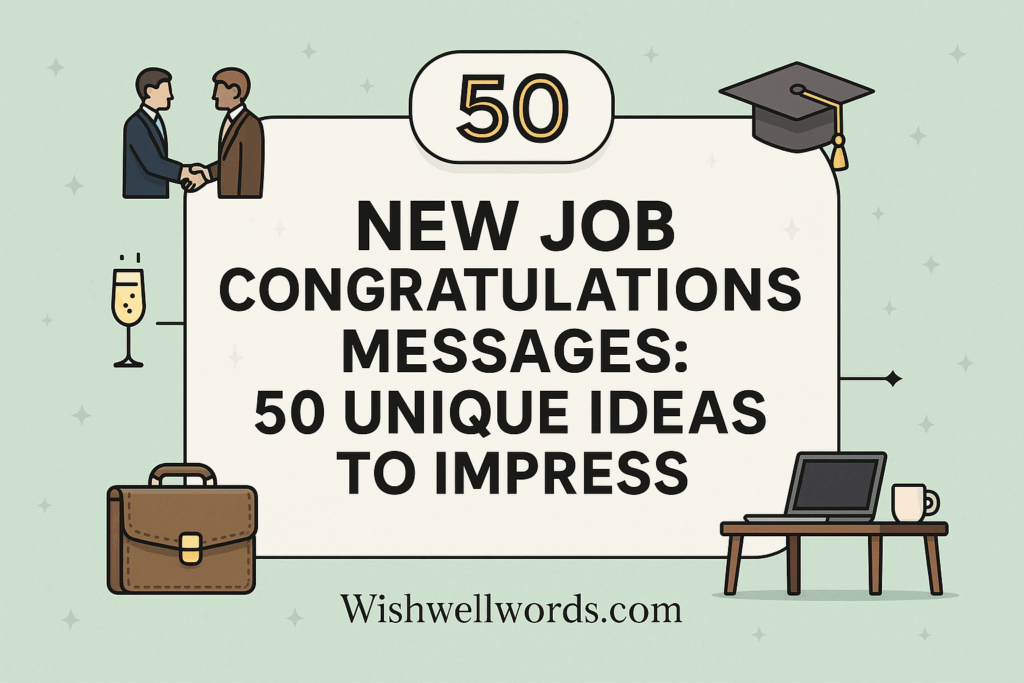 New Job Congratulations Messages 50 Unique Ideas to Impress